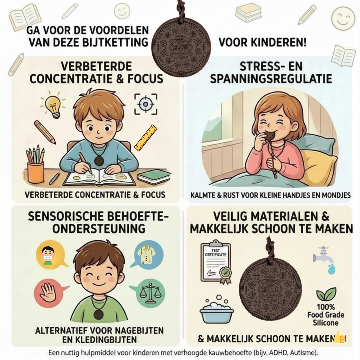 Bijtketting Oreo